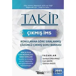 Takip Çıkmış İcra Müdürlüğü Sınavı Konularına Göre Sıralanmış Çözümlü Çıkmış Soru Bankası 2022