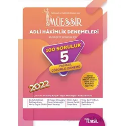 Müessir Adli Hakimlik Denemeleri Tamamı Çözümlü 5 Deneme - Nazif Karatay - Temsil Kitap