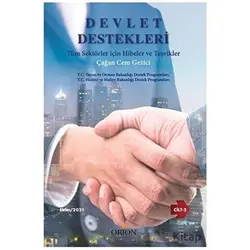 Devlet Destekleri Cilt-2 - Çağan Cem Gezici - Orion Kitabevi