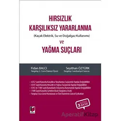 Hırsızlık Karşılıksız Yararlanma (Kaçak Elektrik, Su ve Doğalgaz Kullanımı) ve Yağma Suçları
