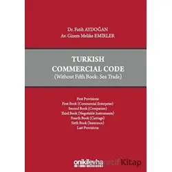 Turkish Commercial Code - Fatih Aydoğan - On İki Levha Yayınları