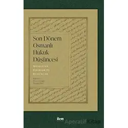 Son Dönem Osmanlı Düşüncesi - Hamdi Çilingir - İlem Yayınları