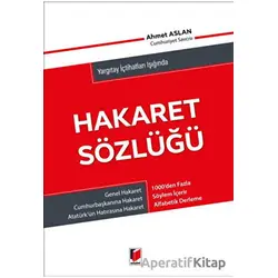 Hakaret Sözlüğü - Ahmet Aslan - Adalet Yayınevi