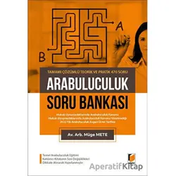 Arabuluculuk Soru Bankası Tamamı Çözümlü Teorik ve Pratik 470 Soru - Müge Mete - Adalet Yayınevi