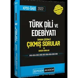 2022 KPSS ÖABT Türk Dili ve Edebiyatı Çıkmış Sorular ve Benzer Sorular