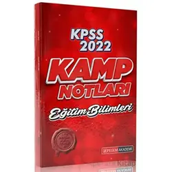 2022 KPSS Eğitim Bilimleri Kamp Notları - Kolektif - Pegem Akademi Yayıncılık