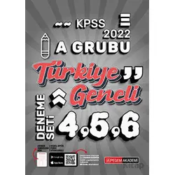 2022 KPSS A Grubu 4-5-6 (3lü Deneme) - Kolektif - Pegem Akademi Yayıncılık