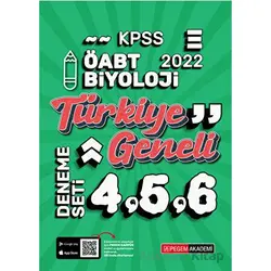 2022 KPSS ÖABT Biyoloji 4-5-6 (3lü Deneme) - Kolektif - Pegem Akademi Yayıncılık
