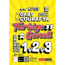 2022 KPSS ÖABT Coğrafya 1-2-3 Türkiye Geneli (3lü Deneme) - Kolektif - Pegem Akademi Yayıncılık
