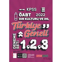 2022 KPSS ÖABT Din Kültürü ve Ahlak Bilgisi 1-2-3 (3lü Deneme) - Kolektif - Pegem Akademi Yayıncılık