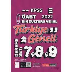 2022 KPSS ÖABT Din Kültürü ve Ahlak Bilgisi 7-8-9 Türkiye Geneli (3lü Deneme)