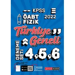 2022 KPSS ÖABT Fizik 4-5-6 (3lü Deneme) - Kolektif - Pegem Akademi Yayıncılık