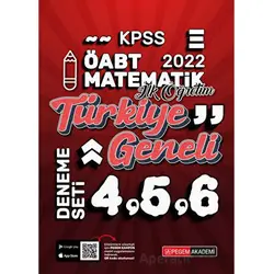 2022 KPSS ÖABT İlköğretim Matematik 4-5-6 (3lü Deneme) - Kolektif - Pegem Akademi Yayıncılık