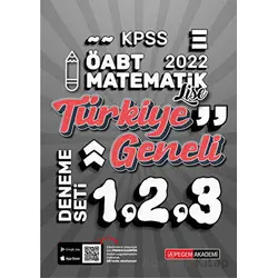 2022 KPSS ÖABT Lise Matematik 1-2-3 (3lü Deneme) - Kolektif - Pegem Akademi Yayıncılık