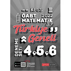 2022 KPSS ÖABT Lise Matematik 4-5-6 (3lü Deneme) - Kolektif - Pegem Akademi Yayıncılık