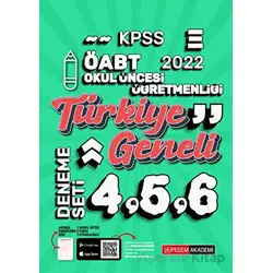 2022 KPSS ÖABT Okul Öncesi 4-5-6 (3lü Deneme) - Kolektif - Pegem Akademi Yayıncılık