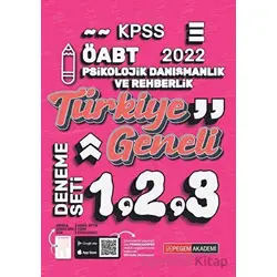 2022 ÖABT Psikolojik Danışmanlık ve Rehber Öğretmenlik Türkiye Geneli 3 Deneme (1-2-3)