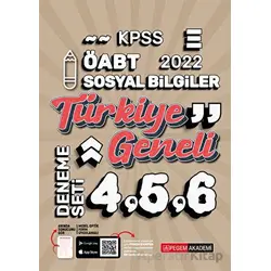 2022 KPSS ÖABT Sosyal Bilgiler 4-5-6 (3lü Deneme) - Kolektif - Pegem Akademi Yayıncılık