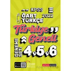 2022 KPSS ÖABT Türkçe 4-5-6 (3lü Deneme) - Kolektif - Pegem Akademi Yayıncılık