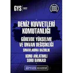 2022 GYS UDS Deniz Kuvvetleri Komutanlığı Konu Anlatımlı Soru Bankası Görevde Yükselme ve Unvan Deği