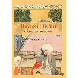 Hayreti Divanı - Ferhat Musluoğlu - Paradigma Akademi Yayınları