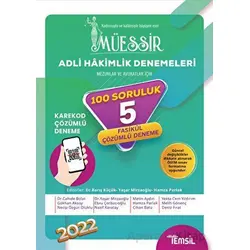 Müessir Adli Hakimlik Denemeleri Karekod Çözümlü 5 Deneme - Nazif Karatay - Temsil Kitap