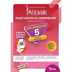 Müessir İdari Hakimlik Denemeleri Karekod Çözümlü 5 Deneme - Umut Hakan Erdem - Temsil Kitap