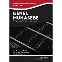 Genel Muhasebe - N. Ata Atabey - Atlas Kitabevi Tıp Kitapları