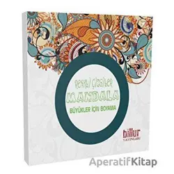Renkli Çizgiler Mandala - Büyükler İçin Boyama - Kolektif - Billur Yayınları