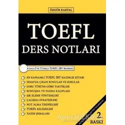 TOEFL Ders Notları - Özgür Kartal - Sokak Kitapları Yayınları