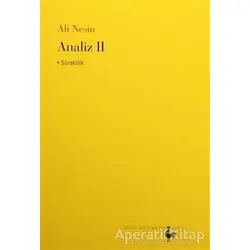 Analiz 2 - Ali Nesin - Nesin Matematik Köyü