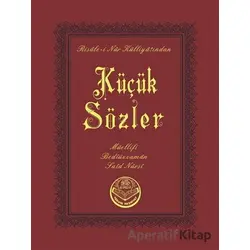 Küçük Sözler (Çanta Boy) - Bediüzzaman Said Nursi - Tenvir Neşriyat