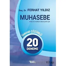 Muhasebe 20 Deneme Tamamı Çözümlü - Ferhat Yıldız - Temsil Kitap