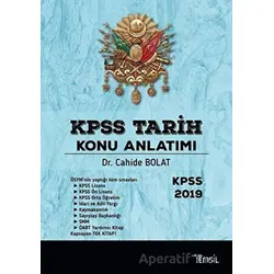 KPSS Tarih Konu Anlatımı 2019 - Cahide Bolat - Temsil Kitap