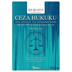 Ceza Hukuku Genel Hükümler - Ceza Muhakemesi Hukuku - Metin Kaya - Temsil Kitap