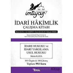 İmtiyaz - İdari Hakimlik Çalışma Kitabı - Bahadır Erkol - Temsil Kitap