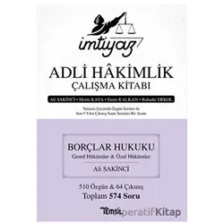 Adli Hakimlik Çalışma Kitabı - Borçlar Hukuku - Ali Sakinci - Temsil Kitap