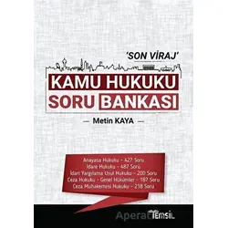 Son Viraj Kamu Hukuku Soru Bankası - Metin Kaya - Temsil Kitap