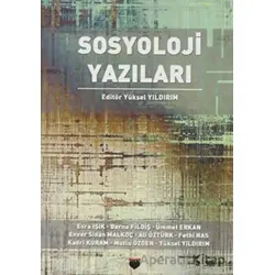 Sosyoloji Yazıları - Kolektif - Bilgin Kültür Sanat Yayınları