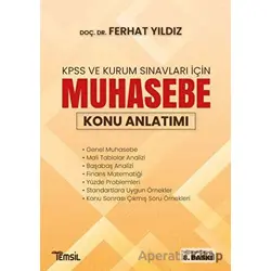 2021 KPSS ve Kurum Sınavları İçin Muhasebe Konu Anlatımı - Ferhat Yıldız - Temsil Kitap