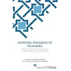 Anshaxa Shaqada Ee Islaamka İlahiyatçılık ve Din Görevliliği Meslek Ahlakı Somalice