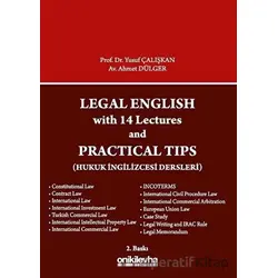 Legal English with 14 Lectures and Practical Tips - Yusuf Çalışkan - On İki Levha Yayınları