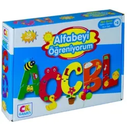 Alfabeyi Öğreniyorum 58 Parça Kutulu (+3 Yaş) CK Games