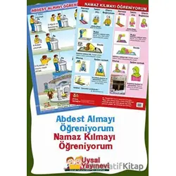 Namaz Kılmayı Öğreniyorum / Abdest Almayı Öğreniyorum Posteri - Kolektif - Uysal Yayınevi