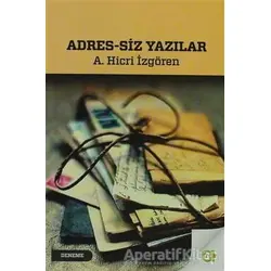 Adres - Siz Yazılar - A. Hicri İzgören - Aram Yayınları