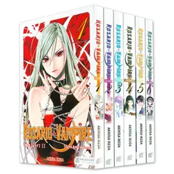 Rosario + Vampire - Tılsımlı Kolye Vampir Seti 6 Kitap 2.Sezon - Akihisa İkeda - Akılçelen Kitaplar