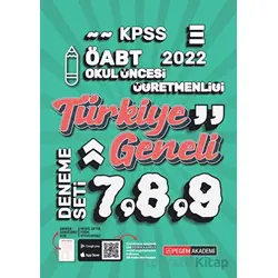 2022 KPSS ÖABT Okul Öncesi 7-8-9 Türkiye Geneli (3lü Deneme) - Kolektif - Pegem Akademi Yayıncılık