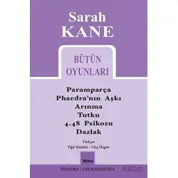 Sarah Kane Bütün Oyunları - Sarah Kane - Mitos Boyut Yayınları