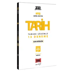 Yargı 2023 KPSS Tarih Son Düzlük 5 Yargıç Tamamı Çözümlü 15 Deneme