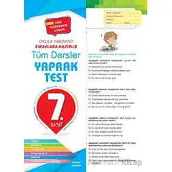 7. Sınıf Tüm Dersler Yaprak Test - 4 Element Yayınları